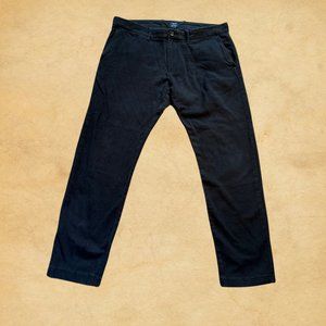 J.Crew The Driggs Slim Fit Button/Zip Black Pants